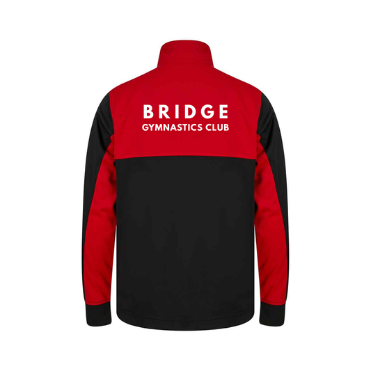 COACH ONLY - Bridge GC - Tracksuit 1/2 Zip Top - (Top Only) - Black/Red