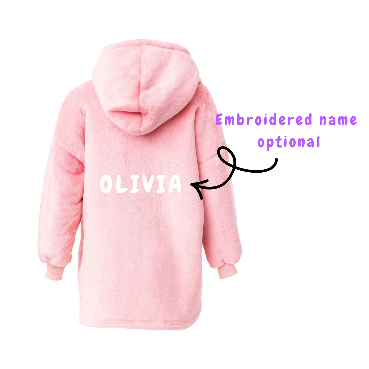 WDGC - Fleece Oodie - Embroidered Logo - Name Optional