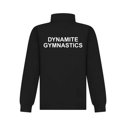Dynamite Gymnastics 1/4 Zip Top ONLY - Black/Black