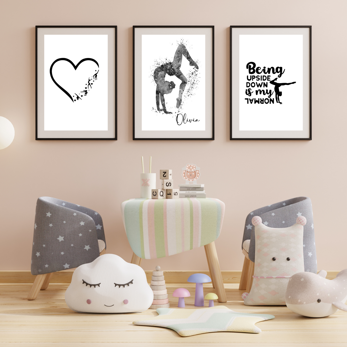 Personalised Kick Over Name Print