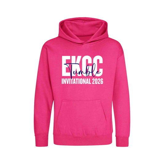 EKGC Tumble Invitational - Comp Hoodie - Front and Back Print - Pink or Navy Options - Optional Name added