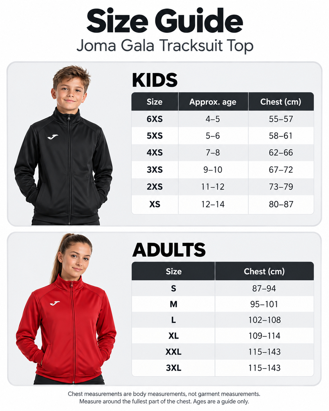 Pennine Gymnastics - Full Zip - Tracksuit Top - Joma - Black or Red - 100086.550