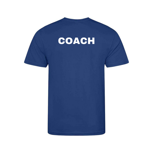 Kingston GC - COACH - Club T-Shirt Black & Royal Blue - (JC001)