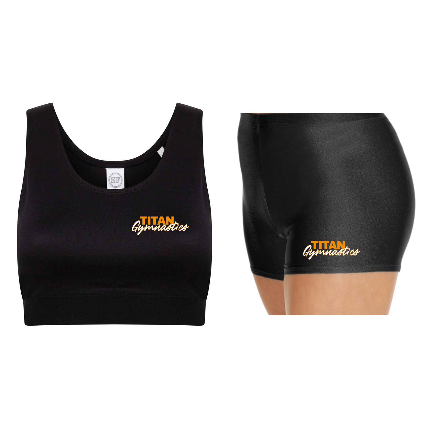 Titan Crop Top and Shorts Set - SM236
