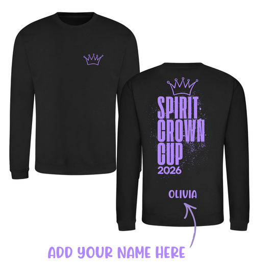 Spirit Gymnastics Academy -  Spirit Crown Cup Comp Sweatshirt  - Stacked Back Logo
