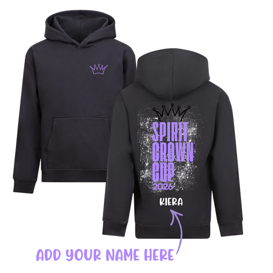 Spirit Gymnastics Academy -  Spirit Crown Cup Comp Hoodie - Colour Solid Charcoal