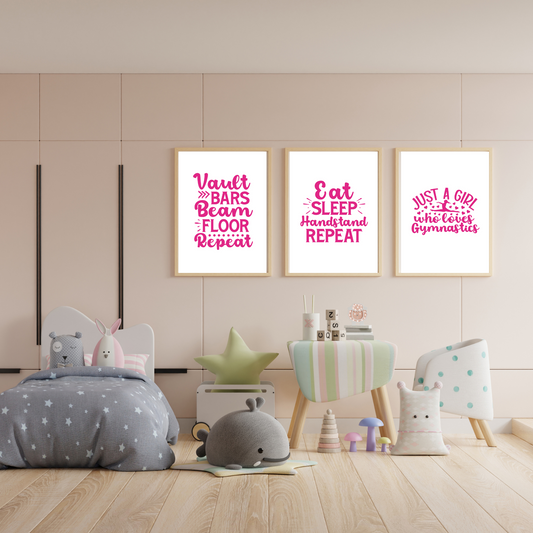 Eat, Sleep, Handstand, Repeat Print - High Definition
