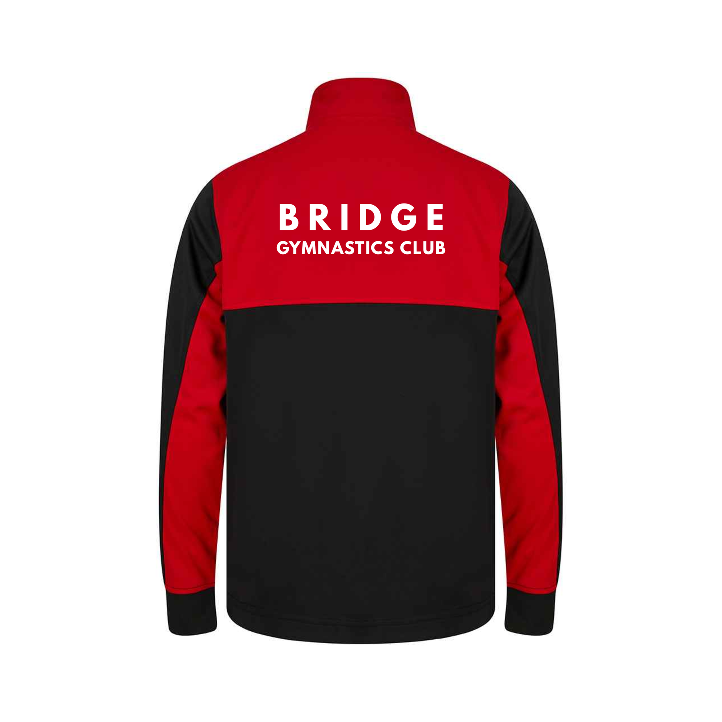 Bridge GC - Tracksuit 1/2 Zip Top - (Top Only) - Black/Red