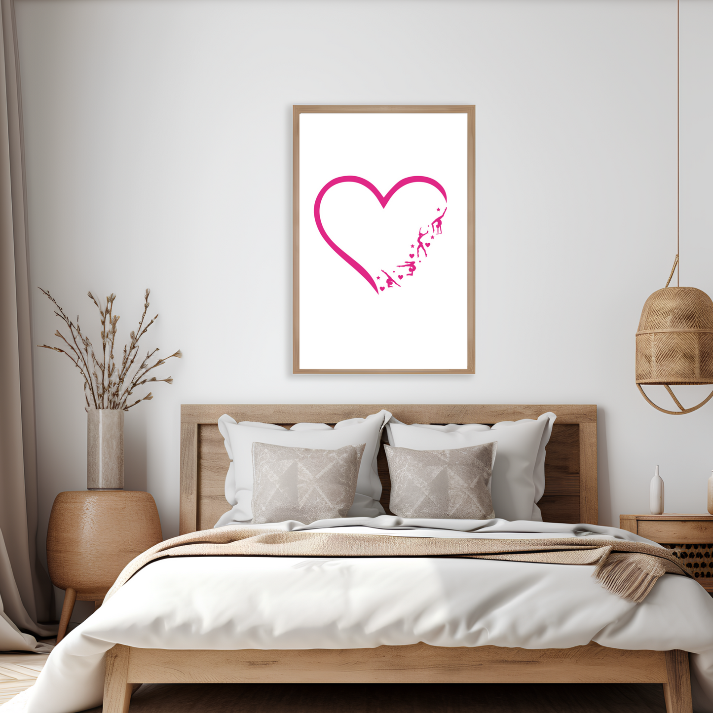 Gymnastics Heart Print - High Definition