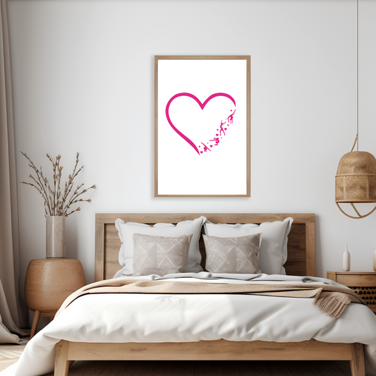 Gymnastics Heart Print - High Definition