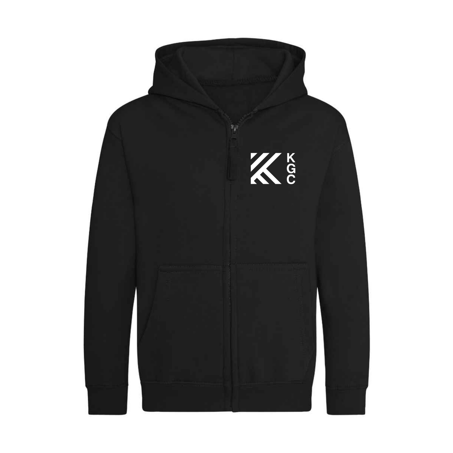 Kingston GC - Club Zipped Hoodie - Black & Royal Blue (JH050)
