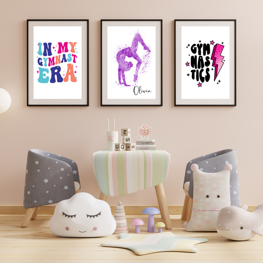 Gymnastics Bolt Print - High Definition