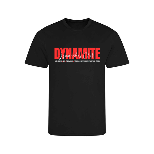 Dynamite Gymnastics Club - Dryfit Limited Edition 2026 Tee -  Front and Back Print