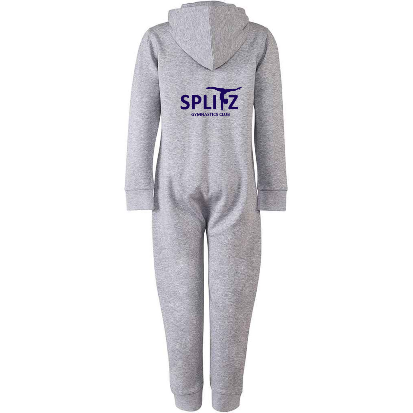 SPLITZ Onesie - Grey Onesie with Navy Logos / Names - From Age 3 to Adult XL