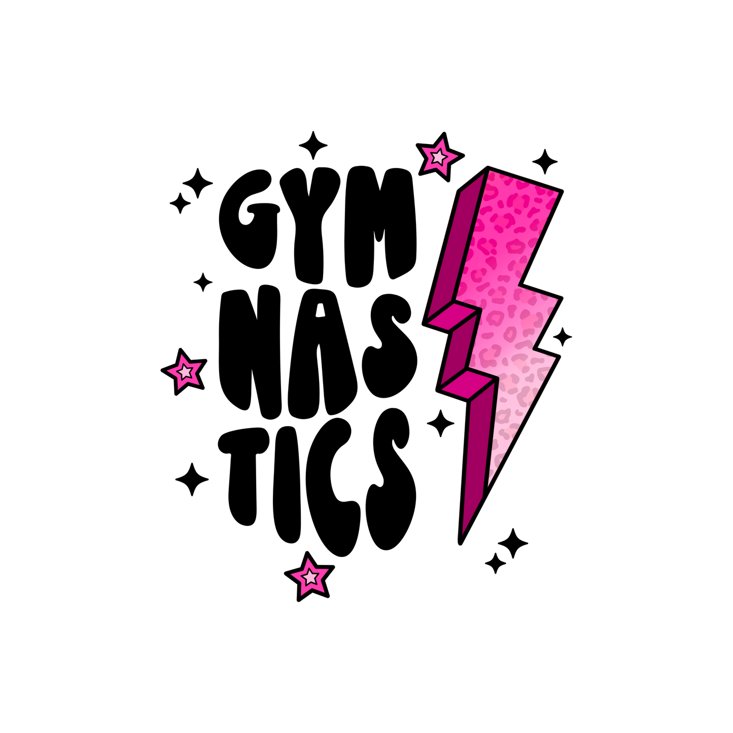 Gymnastics Bolt Print - High Definition