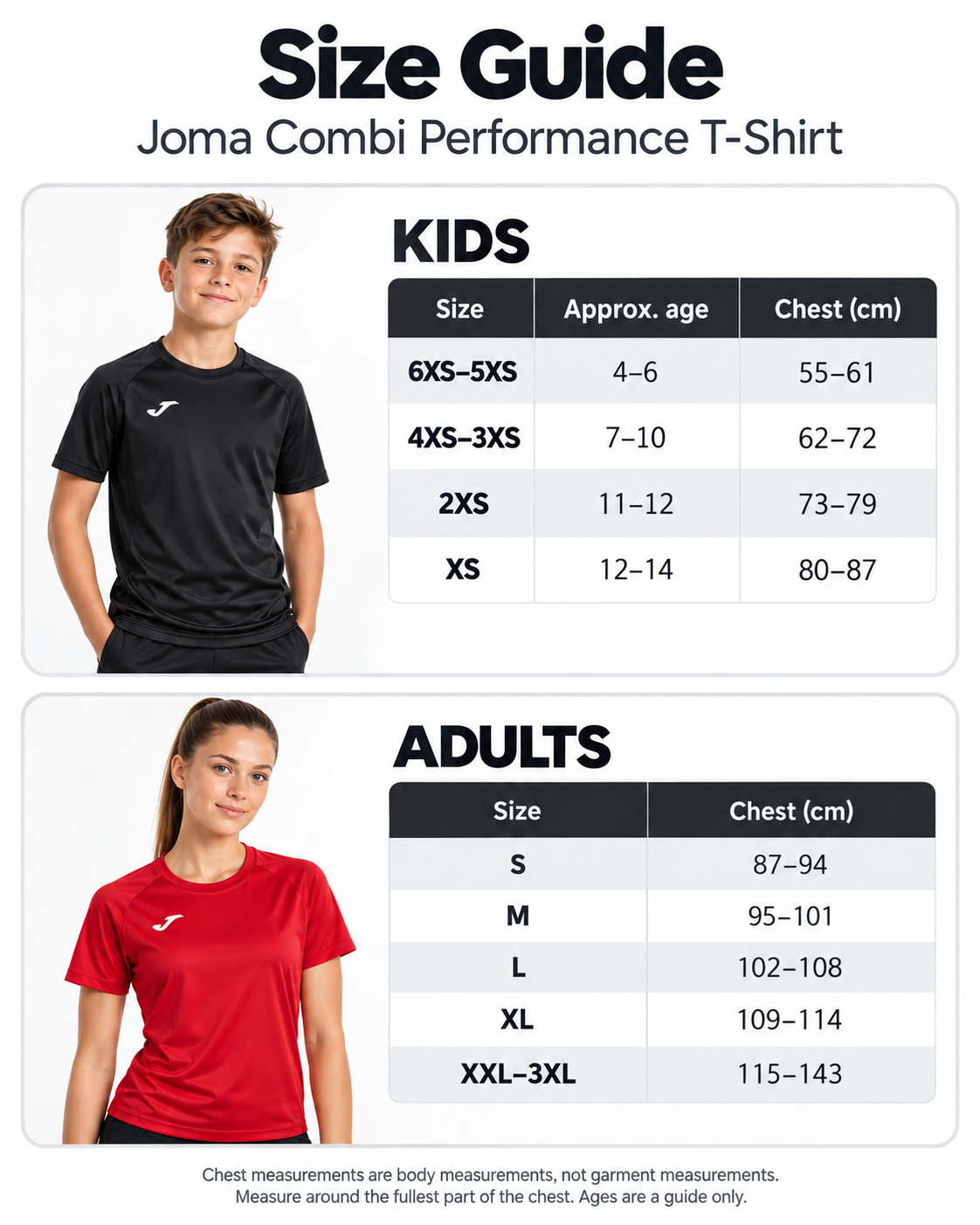 Pennine Gymnastics - Premium T-Shirt - Joma - Black or Red - 100052.600