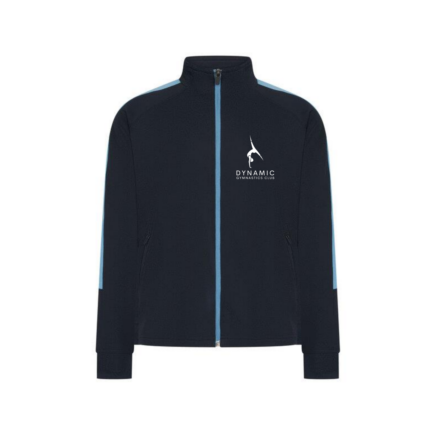 Dynamic Gymnastics Club - Tracksuit Top - Full Zip (Top Only) - Navy/SkyBlue