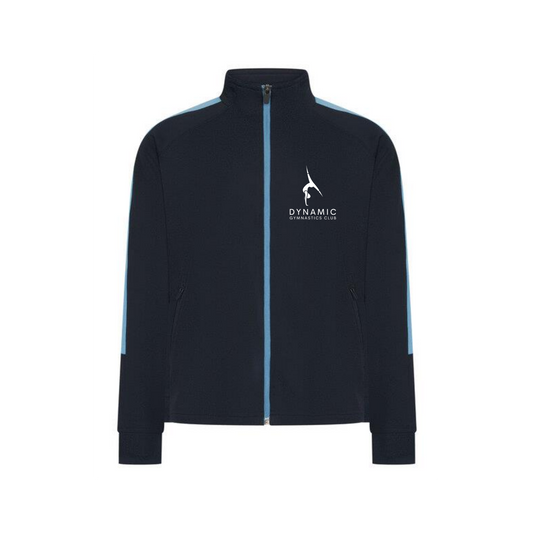 Dynamic Gymnastics Club - Tracksuit Top - Full Zip (Top Only) - Navy/SkyBlue