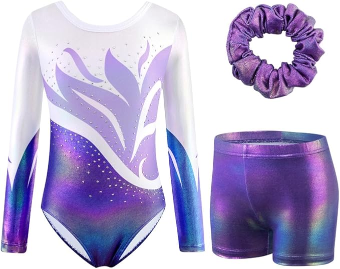 Leotard, Shorts and Scrunchie Set