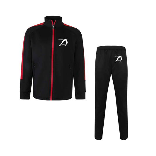 COACH ONLY -Bridge GC - Full Tracksuit - Full Zip Top - Black/Red