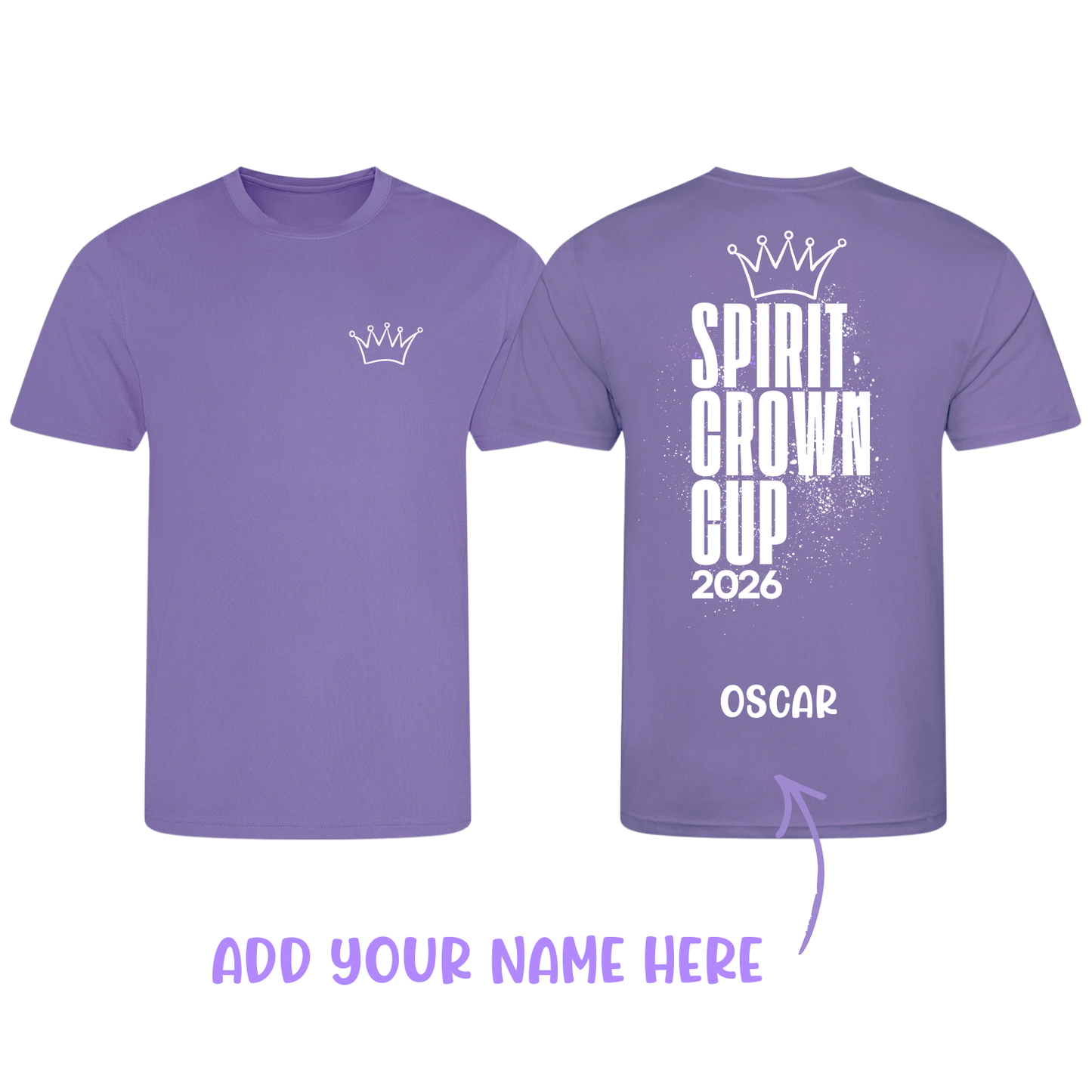 Spirit Gymnastics Academy -  Spirit Crown Cup Comp T-Shirt  - Stacked Back Logo