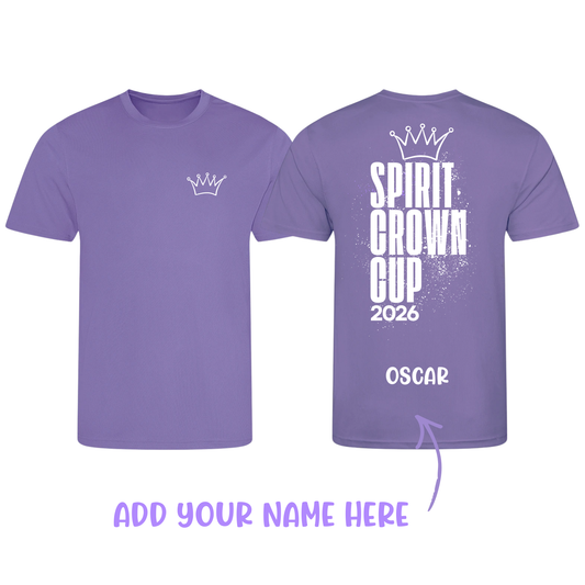 Spirit Gymnastics Academy -  Spirit Crown Cup Comp T-Shirt  - Stacked Back Logo