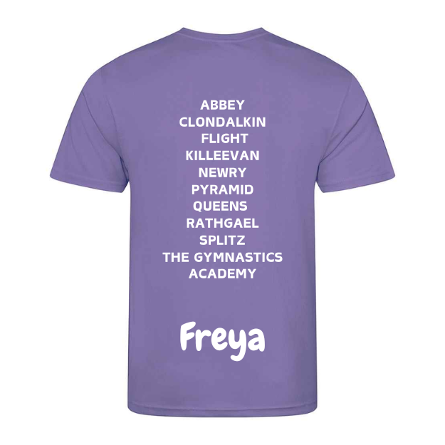 Splitz Gymnastics -  Charlotte Rose Memorial Cup T-Shirt  -  - Front and Back Print
