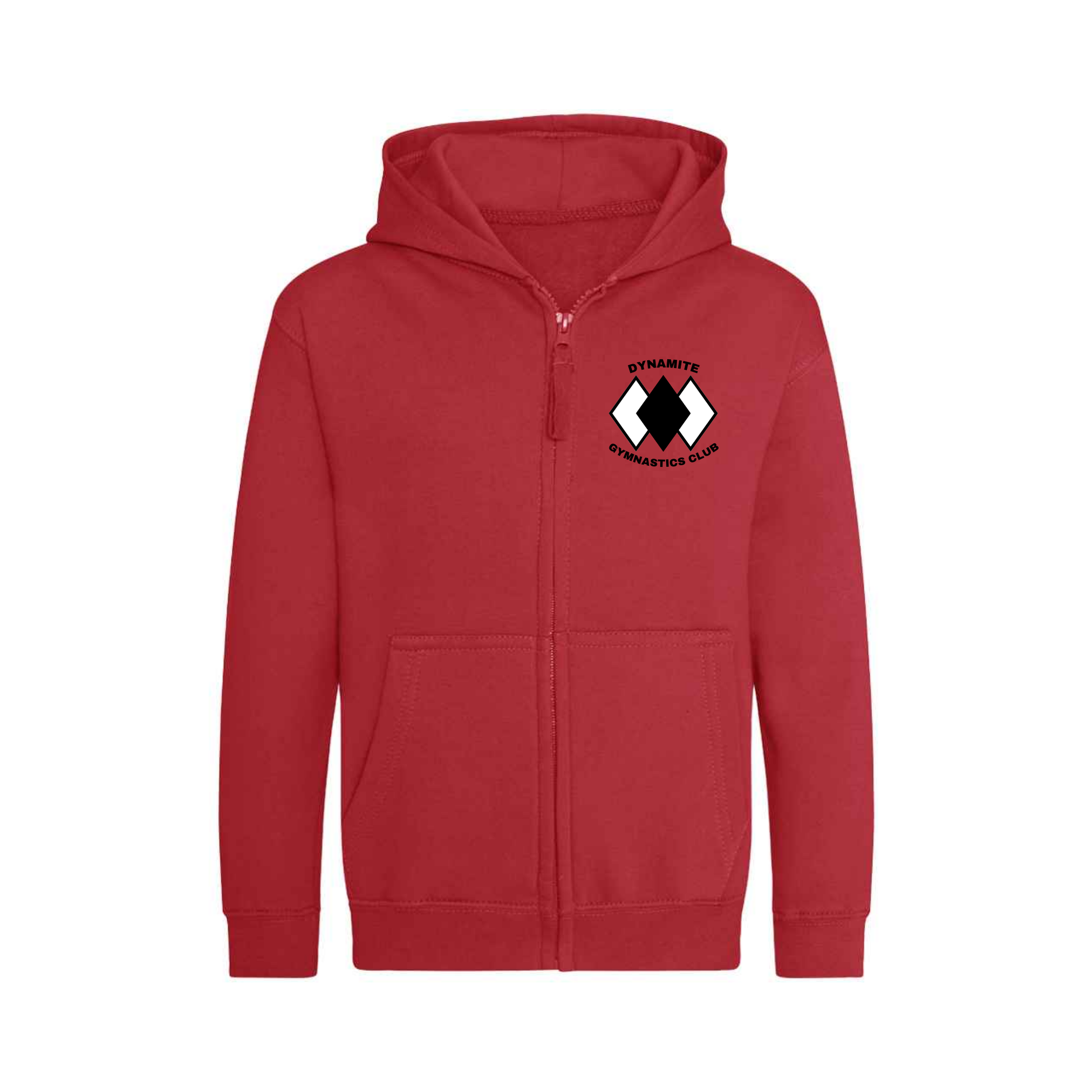 Dynamite Gymnastics Club Zipped Hoodie Red (JH050) – MyGymnast
