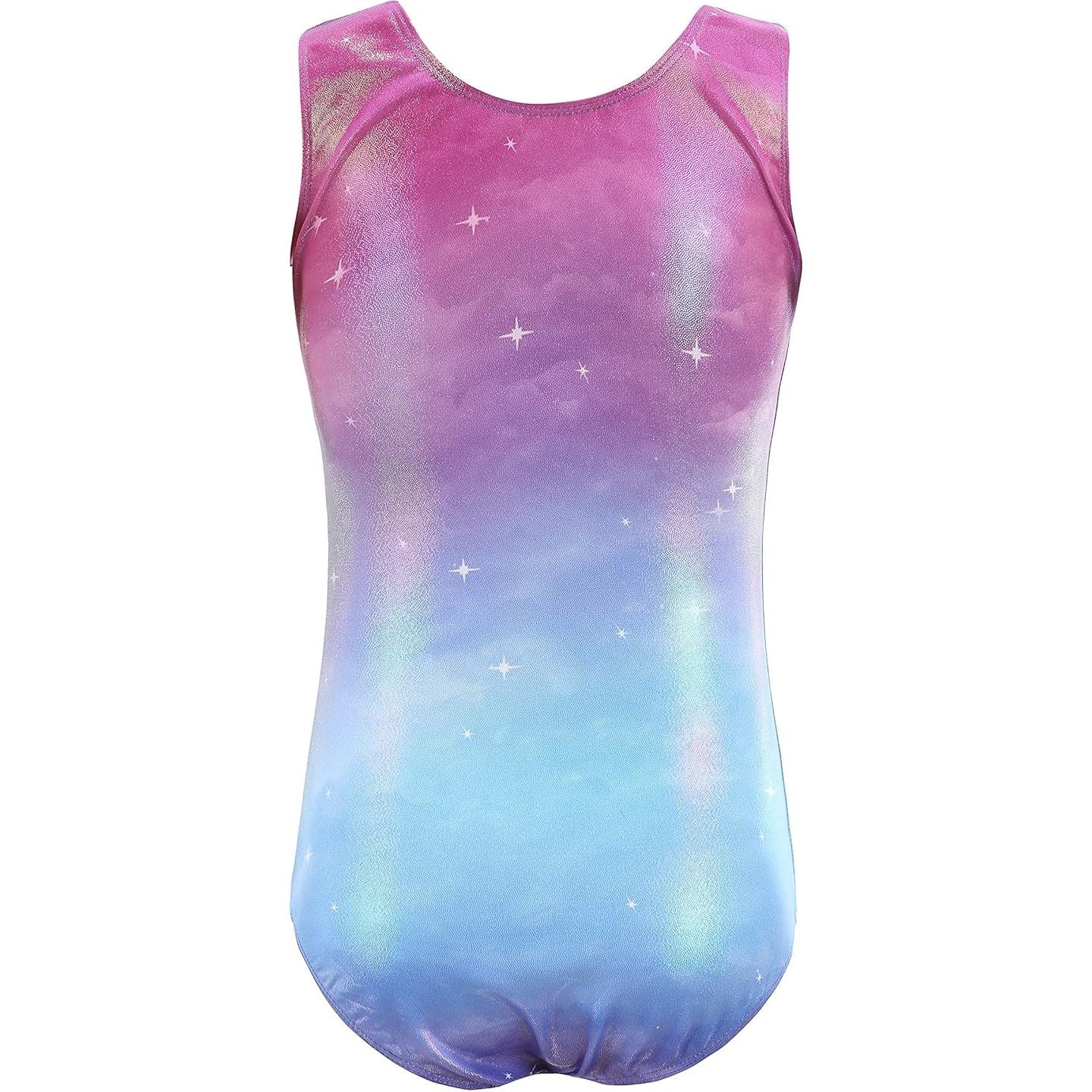 Short Sleeve pastel Galaxy effect Leotard
