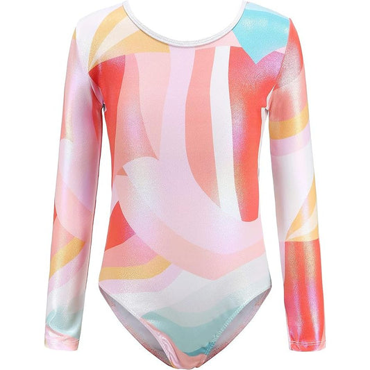 Long Sleeve Pastel Multi colour Leotard