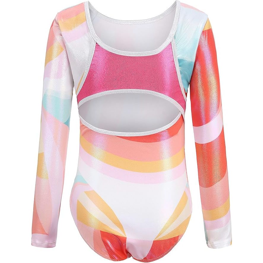 Long Sleeve Pastel Multi colour Leotard