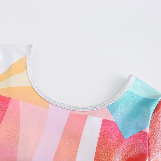 Long Sleeve Pastel Multi colour Leotard