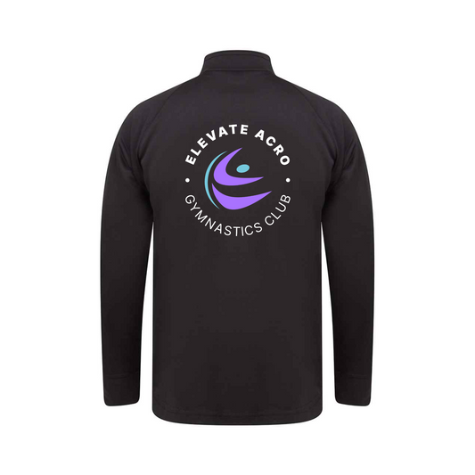 Elevate Gymnastics - Tracksuit Top - Full Zip - Black
