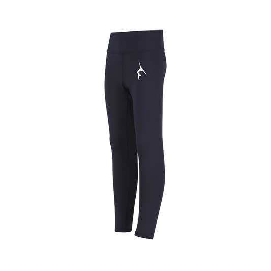 Dynamic Gymnastics Club navy leggings