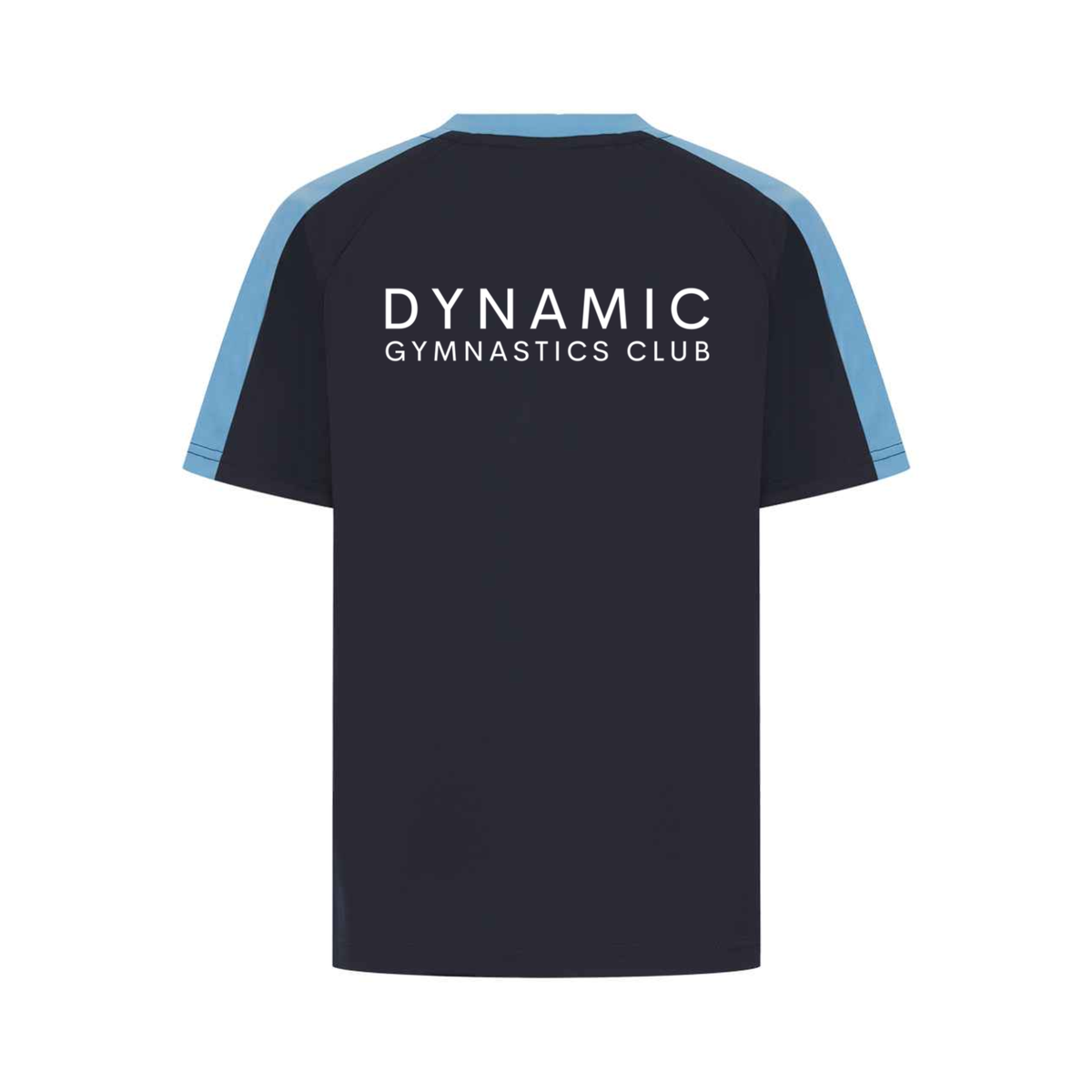 Dynamic Gymnastics Club contrast t-shirt, back