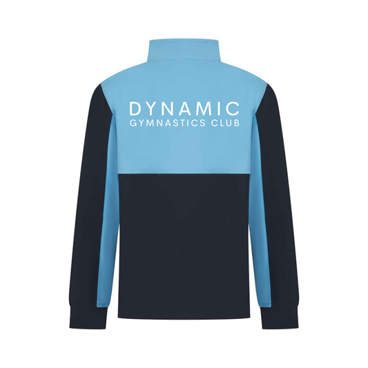 Dynamic Gymnastics Club 1/4 zip top, back
