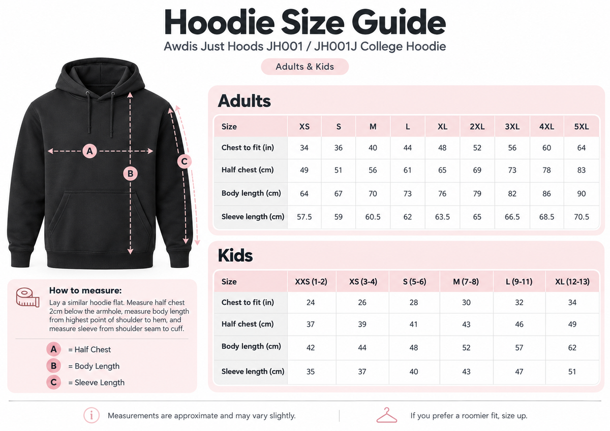 Pennine Gymnastics - Club Hoodie - Black or Red (JH001)
