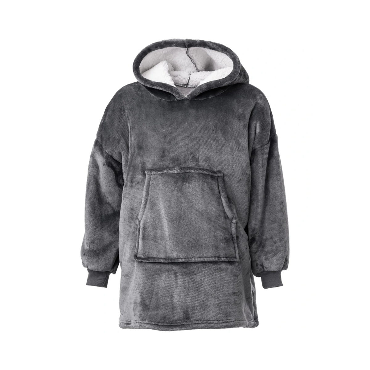 Pennine Gymnastics charcoal fleece oodie, front